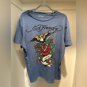 Ed Hardy Eagle T-shirt w/ sequins
